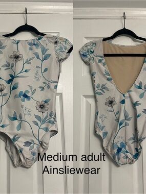 MA Ainsliewear floral ballet leotard